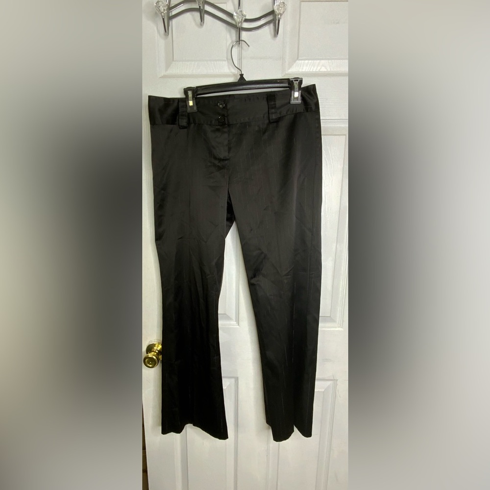 Black Pinstripe Pants